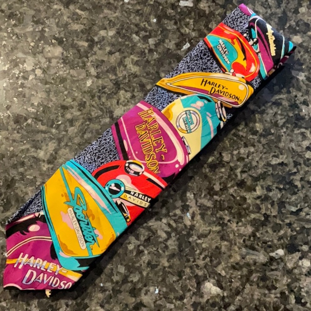 1993 Silk Harley-Davidson Tie